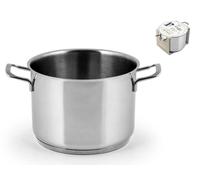 Pentola Acciaio Inox Elodie 26 Cm Grigio H&H