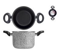 PENTOLA ALLUMINIO 16CM RIVESTIMENTO ANTIADERENTE SALT N PEPPER CUCINA VERSATILE