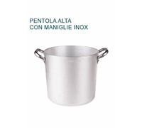 PENTOLA ALTA Alluminio Ø cm 40 X38H 2 MANICI mm 3 Professionale Pentole Agnelli