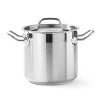 HENDI Pentola alta, con coperchio con fori per il rilascio del vapore, calderone, casseruola, tegame, adatta a tutte le fonti di calore, lavabile in lavastoviglie, 24L, ø320x(H)300mm, acciaio inox