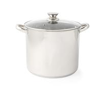 Pentola alta Russell Hobbs Classic Collection da 26 cm - Pentola in acciaio inox, coperchio in vetro temperato con valvola di sfiato, capacità 11.5 litri, finitura a specchio, facile da pulire
