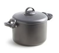 Pentola Cuociscola Scolapasta Antiaderente con Manici Blocca Coperchio 22 cm