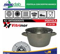 Pentola Vitrinor cm. 20 per gas elettrico ceramica induzione