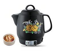 Pentola Automatica Intelligente per Erbe Cinesi, Cucinatore per Erbe Medicinali, Pentola per La Conservazione del Calore, per Gli Amanti della Medicina Cinese,Nero,5L
