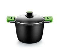 Pentola BRA Prior A403924 6,8 L Nero Alluminio Ceramica Induzione Gas 24 cm