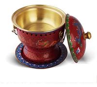 Pentola calda in rame, stile tradizionale cinese mongolo, materiale in rame puro resistente per un'esperienza di cucina autentica, ideale per riunioni di famiglia e celebrazioni