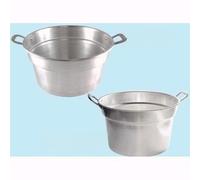 Pentola Caldaia In Alluminio Pesante 2 Manici Ã˜ 24 Cm. - Spess. 1,0 - Lt. 4