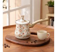 Pentola con coperchio, lattiera decorativa, versatile per gli amanti del tè.