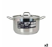 Pentola con Coperchio Quttin Hotel Acciaio ø 26 x 15 cm [2 Unità]