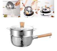 Pentola con cottura a vapore Pentola facile da pulire per preparare salse