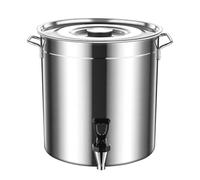 Pentola con rubinetto - Secchio for bere in acciaio inossidabile, Secchio for bere con rubinetto e coperchio, Secchi for il latte, Pentola for cucinare for famiglie e ristoranti(30L)