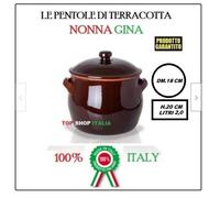 PENTOLA + COPERCHIO CRETA DM 18 NONNA LENTIA TERRACOTTA COCCIO PIGNATA 2 2026