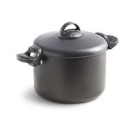 Pentola Cuociscola Scolapasta Antiaderente con Manici Blocca Coperchio 22 cm