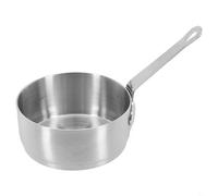 Pentola da 100 ml in acciaio , piccola casseruola per latte, salsa, mini casseruola multiuso antiaderente con manico lungo per scaldare latte, uova bollire zuppe, pentole da cucina (argento (100