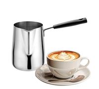 Pentola da caffè in acciaio inox, 600 ml, con beccuccio, per cioccolata calda, caffè, latte, tè, cioccolata calda, appartamento, casa, cucina, ufficio