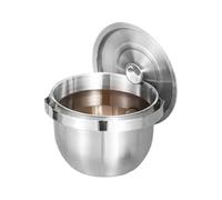 Pentola da Campeggio con Coperchio | Pentola da Campeggio | Pentole da Tavolo compatta con Manico per Viaggi, Barbecue, Pesca, Escursionismo, Picnic, Caccia, conservazione 'Olio, Attrezzatura da c