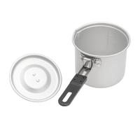 Pentola da campeggio - Piccola attrezzatura da cucina, portatile per zuppa, padella da viaggio durevole | Struttura della maniglia pieghevole, design robusto in materiale