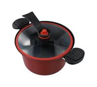 Pentola da cucina a pressione da 3,5 l, per una cottura non lenta ed efficiente, mantiene i nutrienti a fiamma libera e adatta al microonde, verde o rosso, per stufare, cuocere a vapore o preparare i