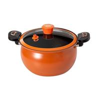 Pentola da cucina a pressione, pentola a pressione antiaderente a riscaldamento rapido con coperchio trasparente, pentole per cucinare velocemente per domestica bollire stufato zuppa