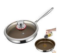 Pentola da cucina, padella a induzione per friggere, padella professionale per ristorante, sicura per applicazioni in forno, meccanismo di cottura sano senza olio, ideale per i principali contenitori