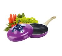 Pentola da cucina per casseruola, pentola con coperchio - pentola da cucina in frutta | teglia profonda antiaderente, pentola di cottura a induzione multiuso per cucina o