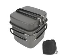 Pentola Da Esterno Portatile - Dimensioni 13x13x12,5 Cm, Caldaia In Lega Di Acciaio Inossidabile, Bollitore Compatto Da Mensa | Strumento Culinario Per La Sopravvivenza Del Gusto Alimentare Sano Della