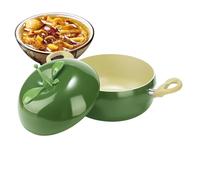 Pentola da forno con coperchio, pentola a forma di frutta, pentola a induzione antiaderente, utensili multiuso per pasta, zuppa, spaghetti