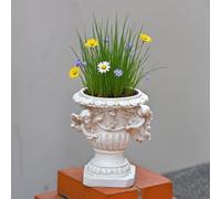 Pentola Di Fioriera Angel - 4.33x4.72x7.68 Pollici In Resina Pentola Fiori Di Angelo Pper Piante Da Esterno Interno | Statua Angelo Del Resin Con Supporto Per Piante | Giardino, Patio, Me