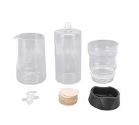 Pentola di gocciolamento del caffè Hoseonfn per vetro borosilicato elevato, design staccabile, flusso regolabile, corpo trasparente, filtro riutilizzabile, capacità di 400 ml,