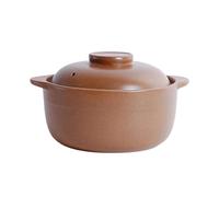 Pentola di terracotta fatta a mano tradizionale pentola di argilla pentola di riso 1,6 l