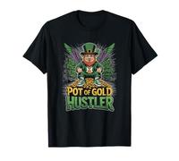 Pentola d'oro per San Patrizio Hustler Leprechaun Maglietta