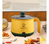 Pentola elettrica antiaderente da 1,8 l per cucinare noodles e zuppa Raman