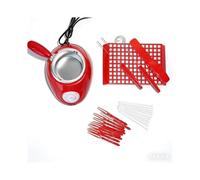 Pentola elettrica for sciogliere il cioccolato, riscaldamento uniforme e fusione rapida, facile da pulire, meno sprechi, ideale for caramelle, feste(REDSINGLEPOT-A)