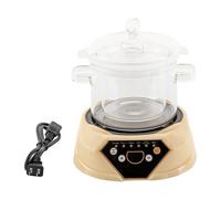 Pentola elettrica for stufato da 700W pentola for 1,6 l multifunzionale for salute intelligente cottura lenta con coperchio for timer preparare tè porridge zuppa