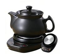 Pentola elettrica per medicina tradizionale cinese, 2/3/4/5L, bollitore automatico in ceramica per infusi salutari, fornello multifunzione per erbe con diverse modalità, timer di 8 ore(4L)