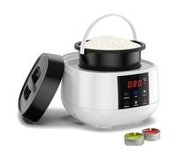 Pentola elettrica per sciogliere la cera di candela per realizzare candele, kit per realizzare candele fai da te con display della temperatura a LED Forniture per realizzare candele per adulti white