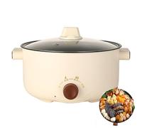 Pentola elettrica portatile, antiaderente, mini fornello con vapore, resistente alle alte temperature, facile da pulire, manico anti-scottatura, per ramen, pasta e uova