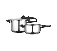 Pentola a pressione Fagor Duo 6/4 6 + 4 litri, induzione, Super Fast Express, acciaio inossidabile. 18/10, tutti