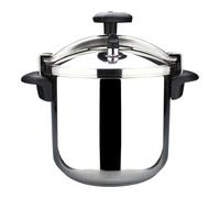 Magefesa Star Recta - Pentola A Pressione Tradizionale, 10 Litri, Acciaio Inossidabile 18/10, per Tutti I Tipi Di Cucine, Induzione, 3 Sistemi Di Sicurezza