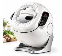 Pentola for friggere automaticamente in padella multifunzionale | Pentole rotanti di grande capacità da 6 litri, elettrodomestico da cucina programmabile for la preparazione dei pasti