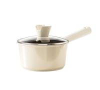 Pentola for il latte, pentola antiaderente spessa con manico e coperchio, tazza multifunzionale for salsa al caffè con doppio beccuccio for noodles, caffè, cucina, campeggio(16cm)