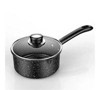 Pentola for zuppa Pentola termica Pentole antiaderenti for cucina Pentole for latte Tagliatelle Pentole for rivestimento con coperchio Manico singolo Padella Home(18cm with lid)