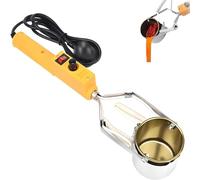 Pentola Fusione Piombo Portatile, Fornetto Saldatura Elettrico 150W-300W, Capacità 500-3000g, 150-450℃, con Manico, per Stampi Piombi da Pesca e Pendenti Metallo, Scioglie Stagno Colla Cera(300W)