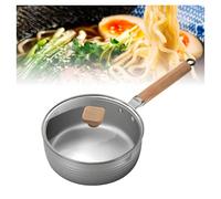 Pentola giapponese, pentola for la salsa di latte con coperchio in vetro e beccuccio, pentola tradizionale for il latte for pollo arrosto, zuppe di verdure(16cm)