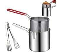 Pentola giapponese per friggitrice - contenitore da cucina per risparmiare olio, pratico gadget da cucina | ideale per cosce di pollo croccanti, pesce secco, patatine, cotolette, pasti