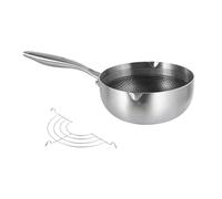 Pentola giapponese per friggitrice per tempura, pentola per friggitrice e burro, in acciaio inox, per pollo, 18 cm