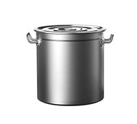 Pentola grande, in acciaio inox 304 con coperchio, fondo spesso, lucidato a specchio, antiaderente, capacità 72 l