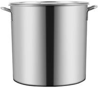 Pentola Grande, Pentola Professionale in Acciaio Inox con Coperchio, sui per Varie Fonti di Calore, 6 Misure, OneColor, 45cm*45cm(71L)