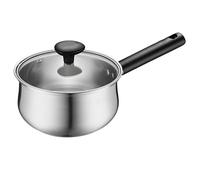 Pentola in acciaio inossidabile 304, mini pentola for il latte e scaldaburro con coperchio, for riscaldare, cucinare e bollire latte, spaghetti, zuppa(16cm)