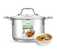 Pentola in acciaio inossidabile da 3 -QUART 3 -QUART con coperchio in vetro - b